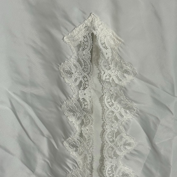 Vintage White Lace Slip Dress Y2K Coquette‎ Lingerie Aesthetic Womens Small - Picture 4 of 13